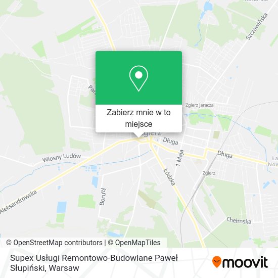 Mapa Supex Usługi Remontowo-Budowlane Paweł Słupiński