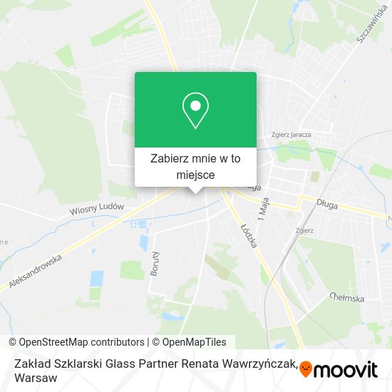 Mapa Zakład Szklarski Glass Partner Renata Wawrzyńczak