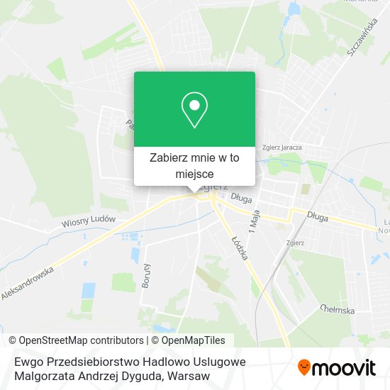 Mapa Ewgo Przedsiebiorstwo Hadlowo Uslugowe Malgorzata Andrzej Dyguda