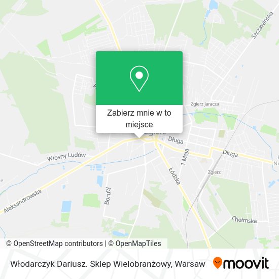 Mapa Włodarczyk Dariusz. Sklep Wielobranżowy