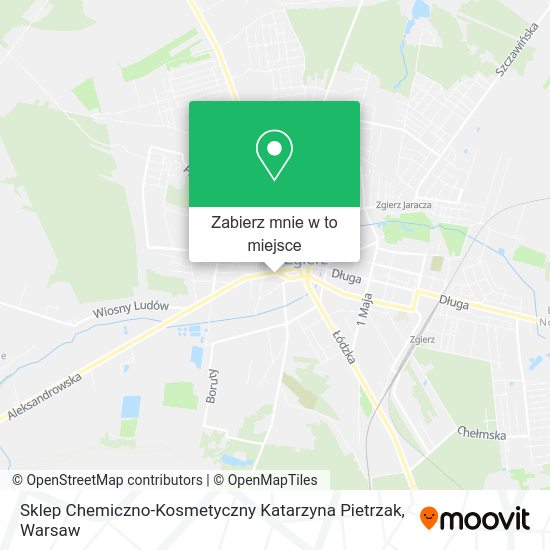 Mapa Sklep Chemiczno-Kosmetyczny Katarzyna Pietrzak