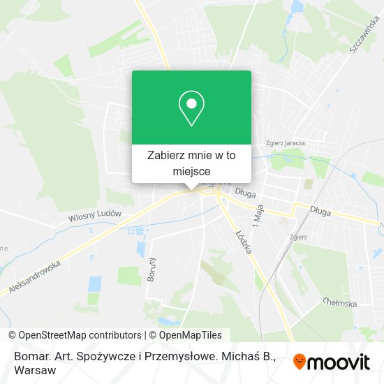 Mapa Bomar. Art. Spożywcze i Przemysłowe. Michaś B.