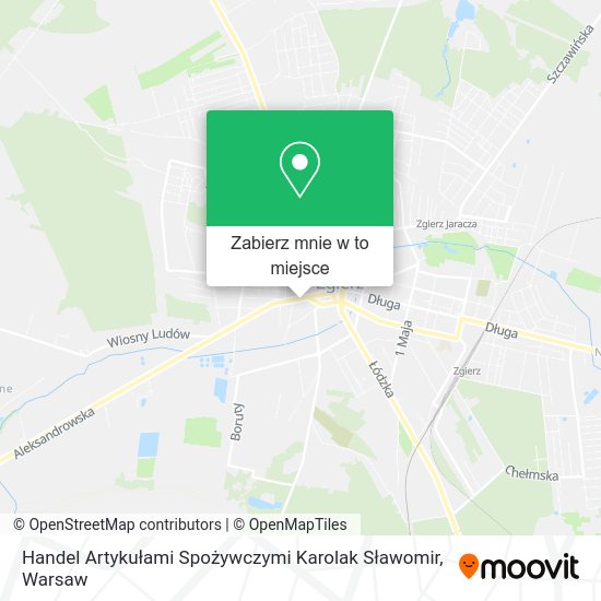 Mapa Handel Artykułami Spożywczymi Karolak Sławomir