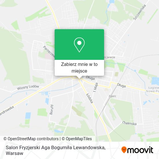 Mapa Salon Fryzjerski Aga Bogumiła Lewandowska