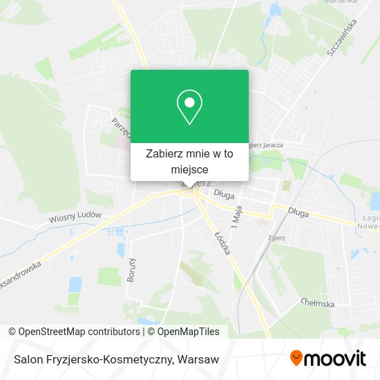 Mapa Salon Fryzjersko-Kosmetyczny