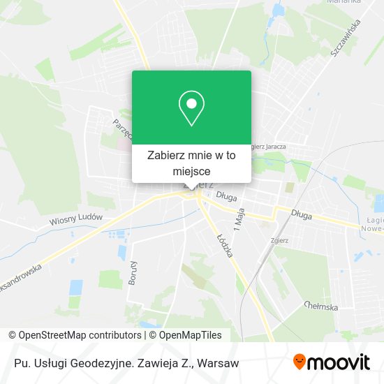 Mapa Pu. Usługi Geodezyjne. Zawieja Z.