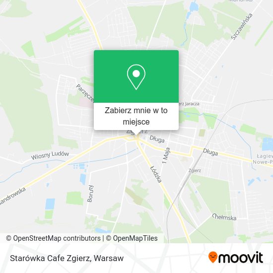 Mapa Starówka Cafe Zgierz