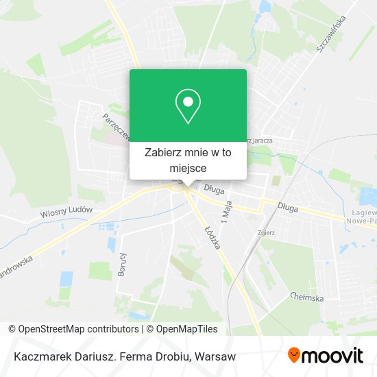 Mapa Kaczmarek Dariusz. Ferma Drobiu