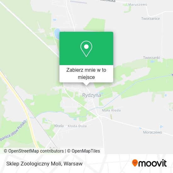 Mapa Sklep Zoologiczny Moli