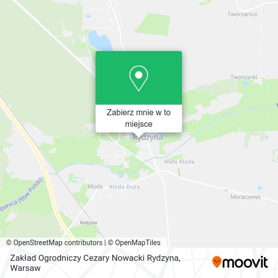 Mapa Zakład Ogrodniczy Cezary Nowacki Rydzyna