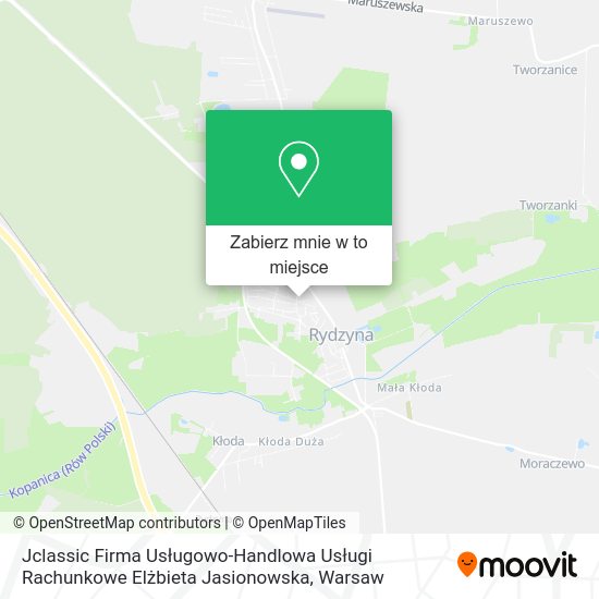 Mapa Jclassic Firma Usługowo-Handlowa Usługi Rachunkowe Elżbieta Jasionowska