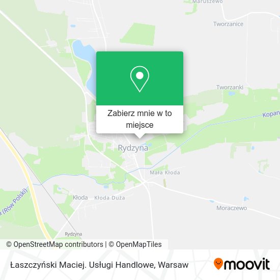 Mapa Łaszczyński Maciej. Usługi Handlowe