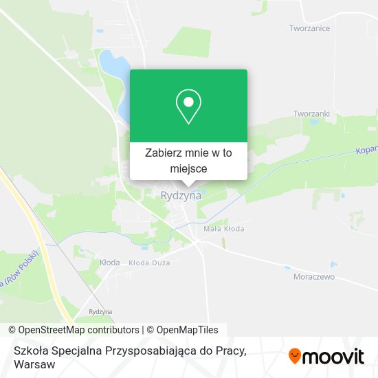 Mapa Szkoła Specjalna Przysposabiająca do Pracy