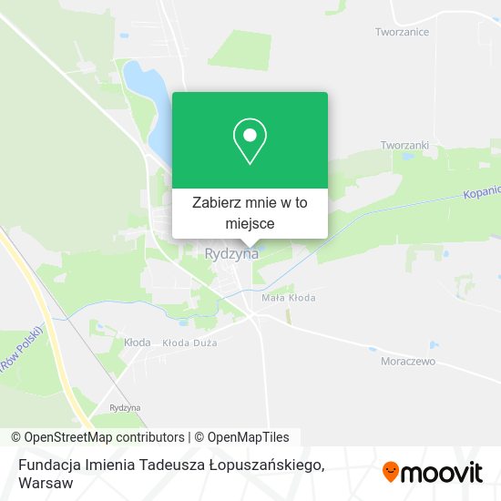 Mapa Fundacja Imienia Tadeusza Łopuszańskiego