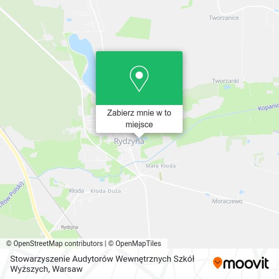 Mapa Stowarzyszenie Audytorów Wewnętrznych Szkół Wyższych