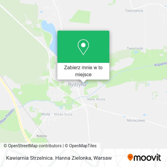 Mapa Kawiarnia Strzelnica. Hanna Zielonka