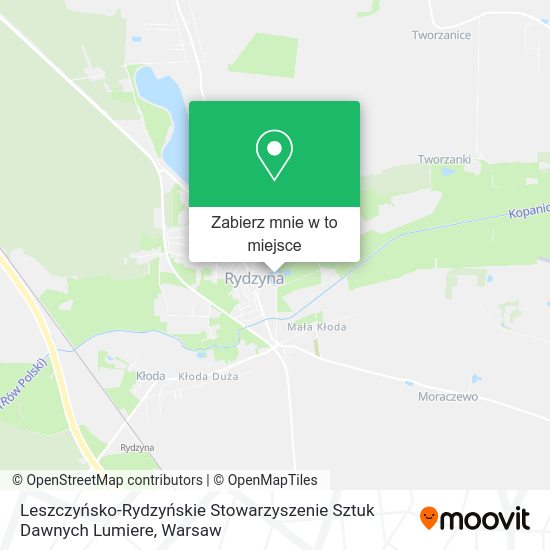 Mapa Leszczyńsko-Rydzyńskie Stowarzyszenie Sztuk Dawnych Lumiere