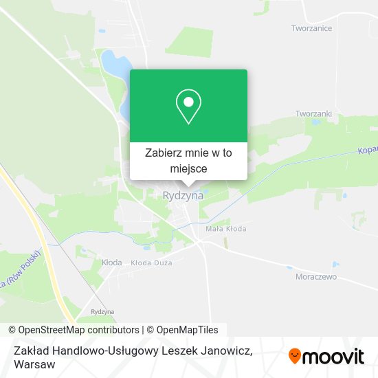 Mapa Zakład Handlowo-Usługowy Leszek Janowicz