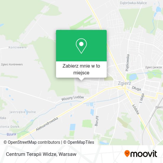 Mapa Centrum Terapii Widze