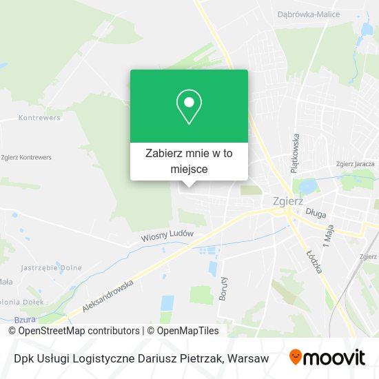 Mapa Dpk Usługi Logistyczne Dariusz Pietrzak