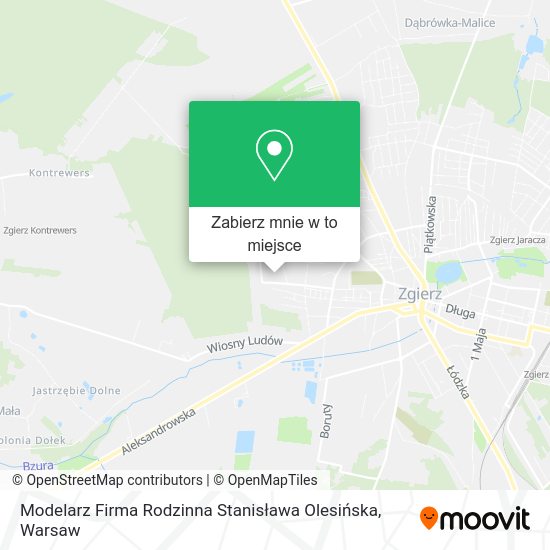 Mapa Modelarz Firma Rodzinna Stanisława Olesińska