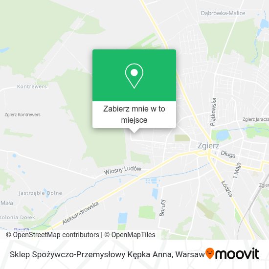 Mapa Sklep Spożywczo-Przemysłowy Kępka Anna