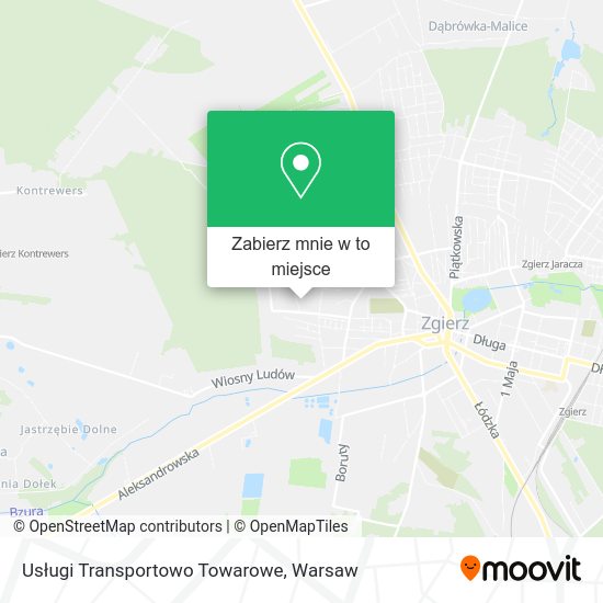 Mapa Usługi Transportowo Towarowe