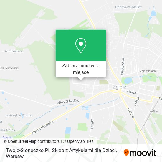 Mapa Twoje-Słoneczko.Pl. Sklep z Artykułami dla Dzieci