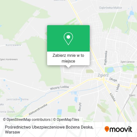 Mapa Pośrednictwo Ubezpieczeniowe Bożena Deska