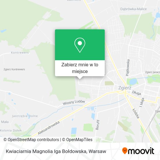 Mapa Kwiaciarnia Magnolia Iga Bołdowska