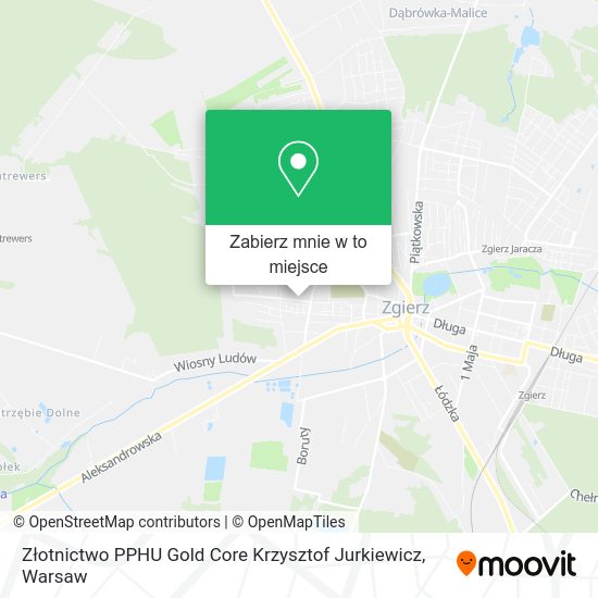 Mapa Złotnictwo PPHU Gold Core Krzysztof Jurkiewicz