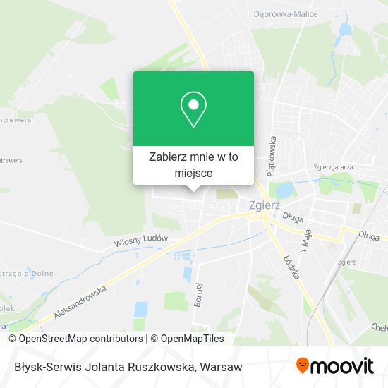 Mapa Błysk-Serwis Jolanta Ruszkowska