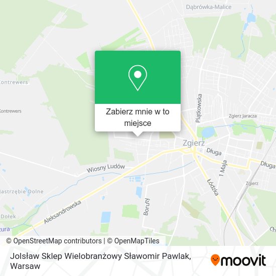 Mapa Jolsław Sklep Wielobranżowy Sławomir Pawlak