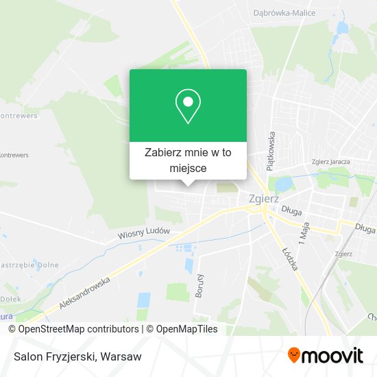 Mapa Salon Fryzjerski