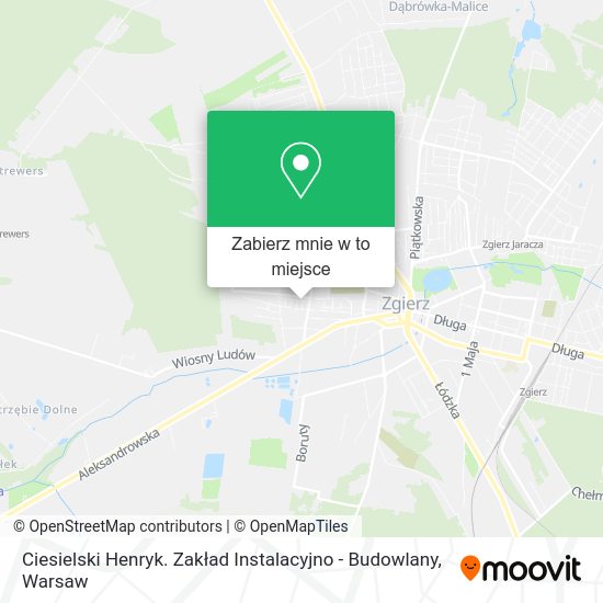 Mapa Ciesielski Henryk. Zakład Instalacyjno - Budowlany