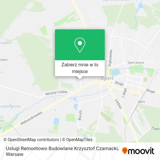 Mapa Usługi Remontowo Budowlane Krzysztof Czarnacki