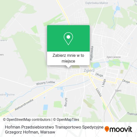 Mapa Hofman Przedsiebiorstwo Transportowo Spedycyjne Grzegorz Hofman