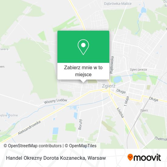 Mapa Handel Okrezny Dorota Kozanecka