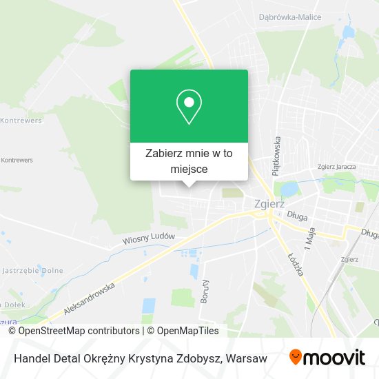 Mapa Handel Detal Okrężny Krystyna Zdobysz