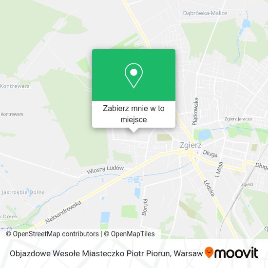 Mapa Objazdowe Wesołe Miasteczko Piotr Piorun