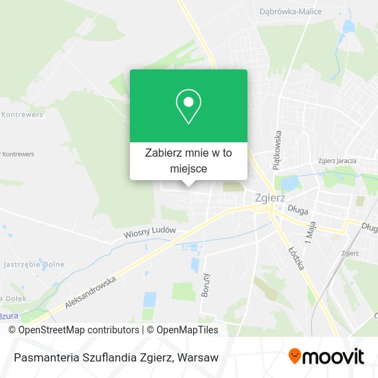 Mapa Pasmanteria Szuflandia Zgierz