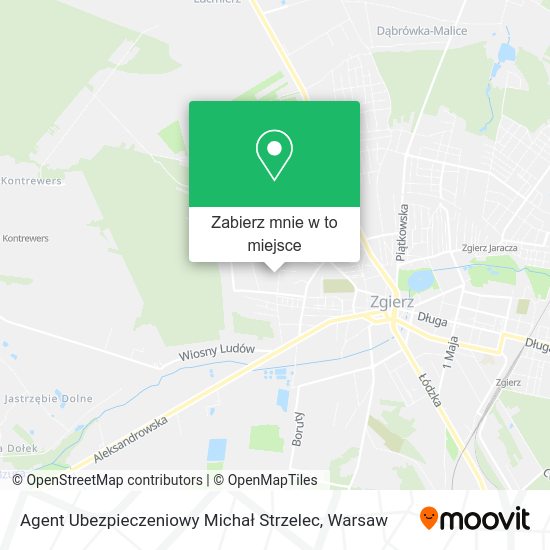 Mapa Agent Ubezpieczeniowy Michał Strzelec