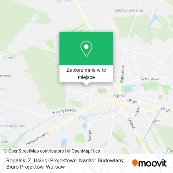 Mapa Rogalski Z. Usługi Projektowe, Nadzór Budowlany, Biuro Projektów