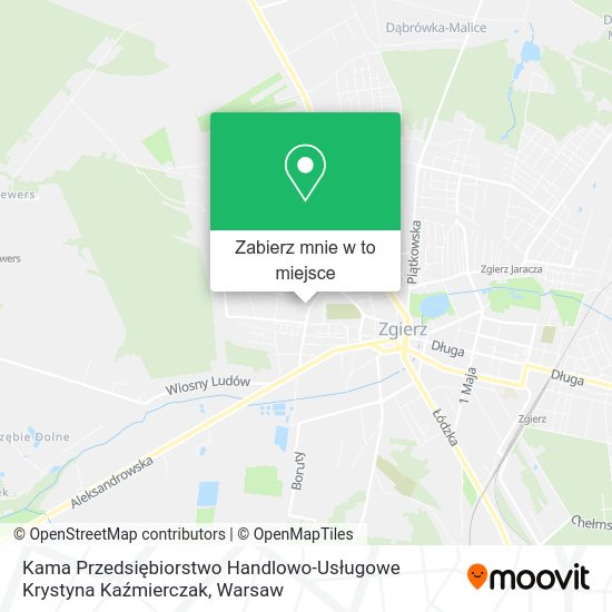 Mapa Kama Przedsiębiorstwo Handlowo-Usługowe Krystyna Kaźmierczak