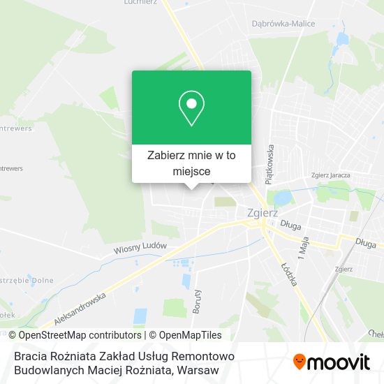 Mapa Bracia Rożniata Zakład Usług Remontowo Budowlanych Maciej Rożniata