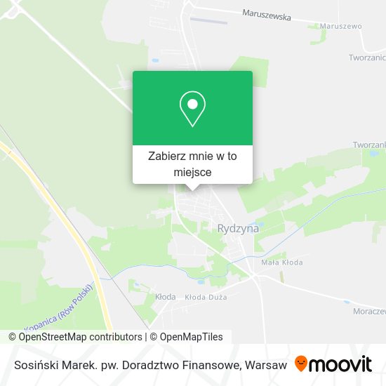 Mapa Sosiński Marek. pw. Doradztwo Finansowe