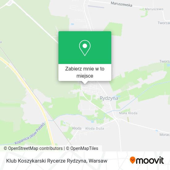 Mapa Klub Koszykarski Rycerze Rydzyna