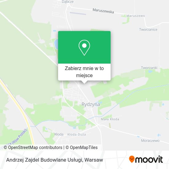 Mapa Andrzej Zajdel Budowlane Usługi