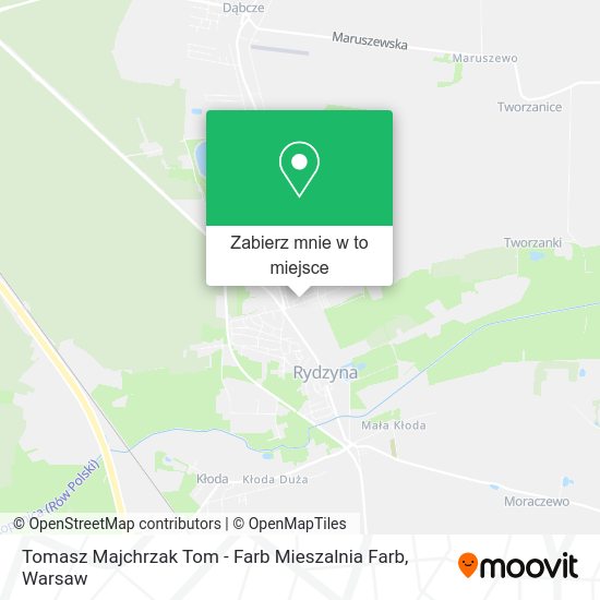 Mapa Tomasz Majchrzak Tom - Farb Mieszalnia Farb