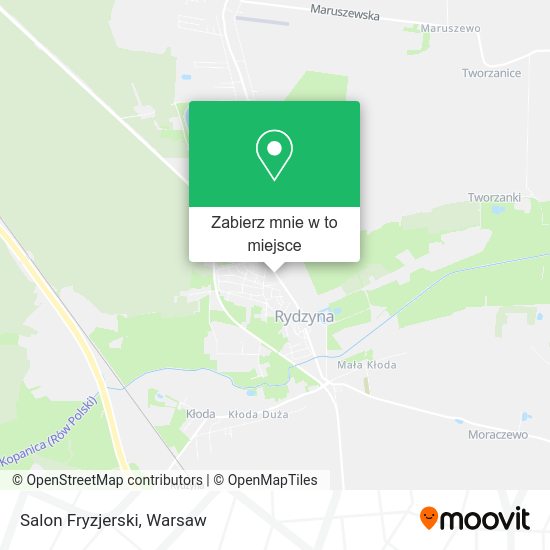 Mapa Salon Fryzjerski